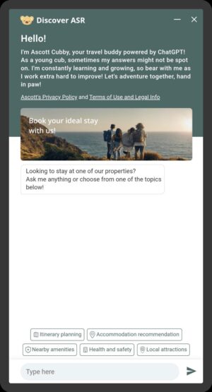 Cubby, Ascotts neuer KI-Reisebegleiter