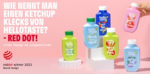 hellotaste gewinnt renommierten Red Dot Award  2023