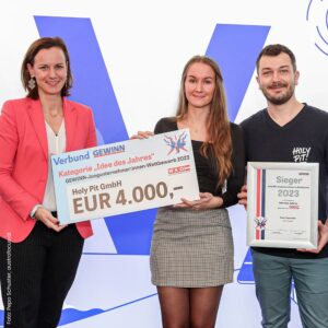 HOLY PIT wurde beim GEWINN-Jungunternehmer:innen-Wettbewerb 2023 als Sieger in der Kategorie „Idee des Jahres” ausgezeichnet