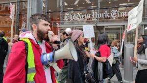 Streik bei der "New York Times" am Tag vor US-Wahl