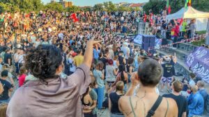 "Rave against the Zaun" wird zur Anti-Israel-Demo "Rave against the Zaun" wird zur Anti-Israel-Demo